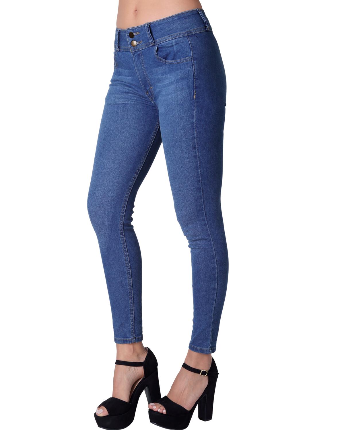 Jeans Moda Skinny Mujer Azul Stfashion 63104611