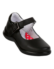 Zapato Niña Escolar Negro Piel Chicle Fresa 18803800