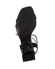 Sandalia Mujer Formal Tacon Negro Sanba 03804203