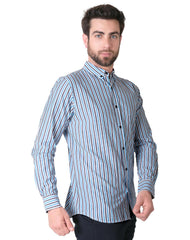 Camisa Hombre Casual Regular Azul Stfashion 54004805