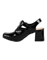 Sandalia Mujer Formal Tacon Negro Stfashion 03804202