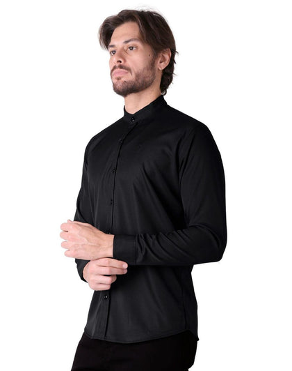 Camisa Hombre Casual Slim Negro Stfashion 50505201