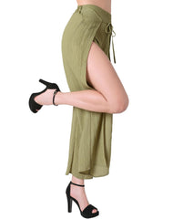 Pantalón Mujer Moda Recto Verde Stfashion 72904652