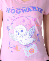 Playera Mujer Moda Camiseta Rosa Harry Potter 58204851