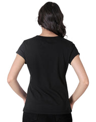 Playera Mujer Moda Camiseta Negro Peanuts 58204815