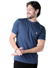 Playera Hombre Basico Camiseta Azul Stfashion 61705011