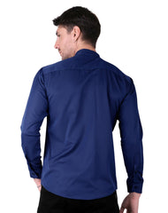 Camisa Hombre Casual Slim Azul Stfashion 50505208