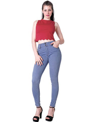 Jeans Mujer Básico Skinny Azul Stfashion 63104208