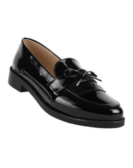 Zapato Mujer Mocasin Vestir Negro Stampa 14104203
