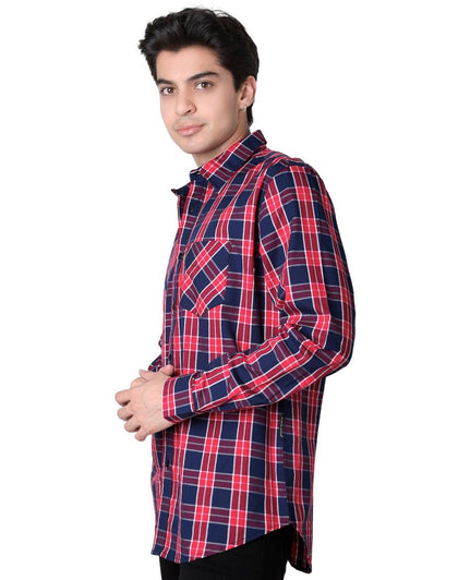 Camisa Hombre Casual Regular Azul Cuadros Furor 62107040