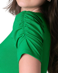 Playera Mujer Moda Camiseta Verde Stfashion 50004643