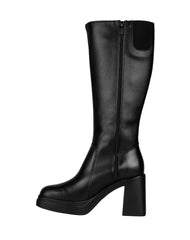 Bota Mujer Casual Tacon Negro Piel Flexi 02504148