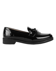 Zapato Mujer Mocasin Vestir Negro Stampa 14104203