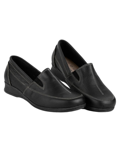 Zapato Confort Mujer Negro Piel Hannia 08503800