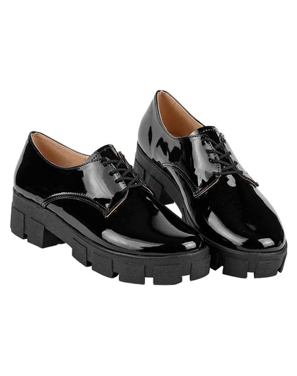 Zapato Casual Mujer Negro Tipo Charol Stfashion 00303813