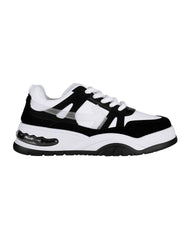 Tenis Mujer Casual Blanco Negro Via Urbana 06804102