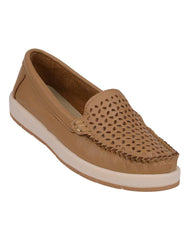 Zapato Mujer Mocasin Casual Café Piel Stfashion 04804108