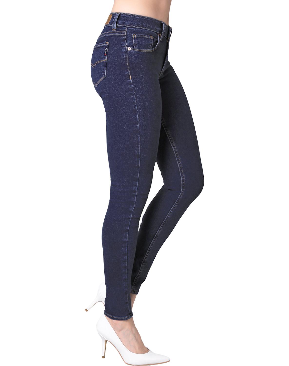 Jeans Básico Mujer Oggi Satin 59103102 Mezclilla Stretch