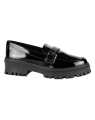 Zapato Mujer Mocasín Casual Tacón Negro Stfashion 12303902