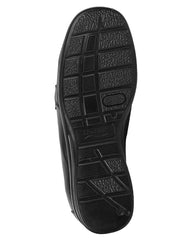 Zapato Mujer Confort Piso Negro Piel Stfashion 10103700