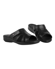Sandalia Mujer Casual Negro Piel Flexi 02504243