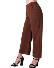 Pantalón Mujer Moda Recto Café Stfashion 52404408