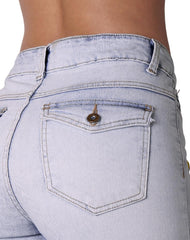 Jeans Mujer Moda Skinny Azul Stfashion 63104603