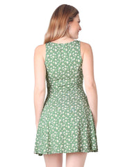 Vestido Mujer Casual Verde Stfashion 75505036