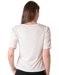 Playera Mujer Básico Camiseta Blanco Stfashion 50003878