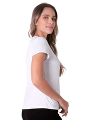 Playera Mujer Moda Camiseta Blanco Stfashion 69705024