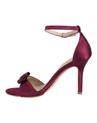 Sandalia Mujer Formal Tacon Vino Lady Paulina 02704211