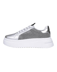 Tenis Mujer Casual Plataforma Plata Stfashion 12304114