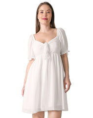 Vestido Mujer Formal Crema Stfashion 79305016