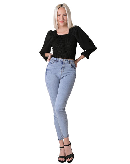 Jeans Moda Skinny Mujer Azul Furor 62106615