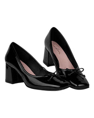 Zapatilla Mujer Tacón Negro Gina Loren 23804100