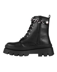 Botin Mujer Casual Plataforma Negro Capa De Ozono 06004128