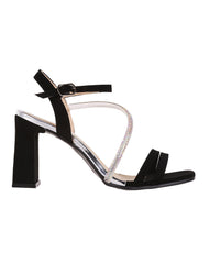 Sandalia Mujer Formal Tacon Negro Sanba 03804203