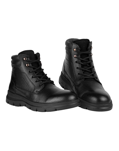 Botin Hombre Casual Negro Piel Flexi 02504098