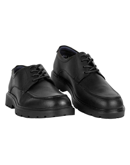 Zapato Oxford Casual Hombre Negro Piel Merano Shoes 04004001