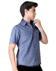 Camisa Hombre Casual Slim Azul Stfashion 53705025