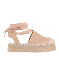 Sandalia Mujer Casual Plataforma Beige Stfashion 08004205