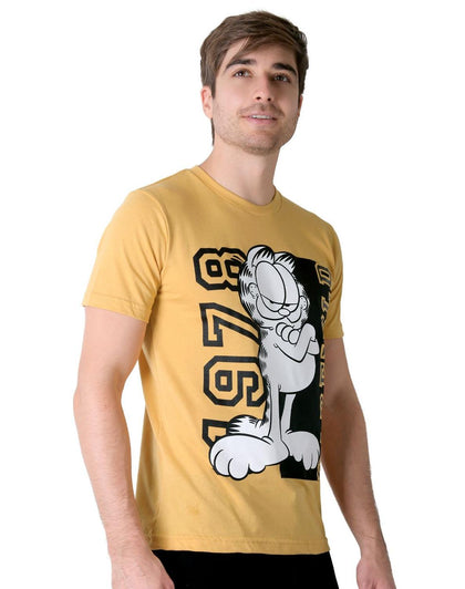 Playera Hombre Moda Camiseta Mostaza Disney 58205019