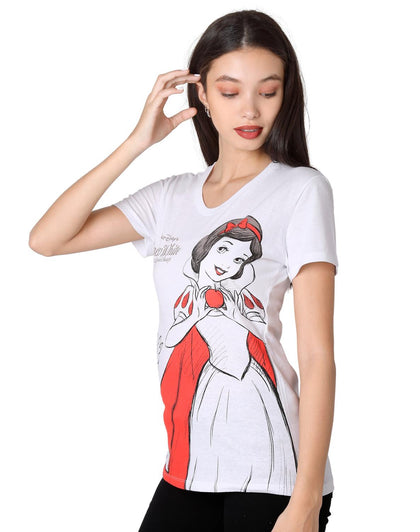 Playera Moda Camiseta Mujer Blanco Disney 56505058
