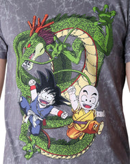 Playera Hombre Moda Camiseta Gris Dragon Ball 58205011