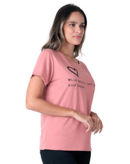 Playera Mujer Moda Camiseta Rosa Stfashion 68705031