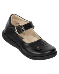 Zapato Niña Escolar Piso Negro Krsh 19202609