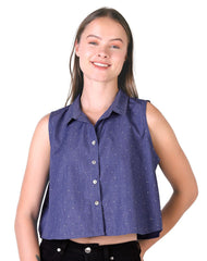 Blusa Mujer Azul Stfashion 79305432