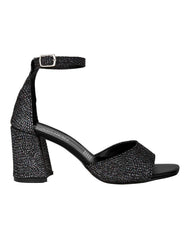 Sandalia Mujer Formal Tacón Negro Stfashion 23504100