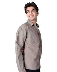 Camisa Hombre Casual Slim Beige Furor 62107052