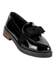 Zapato Mujer Mocasín Vestir Tacón Negro Lady One 08604004